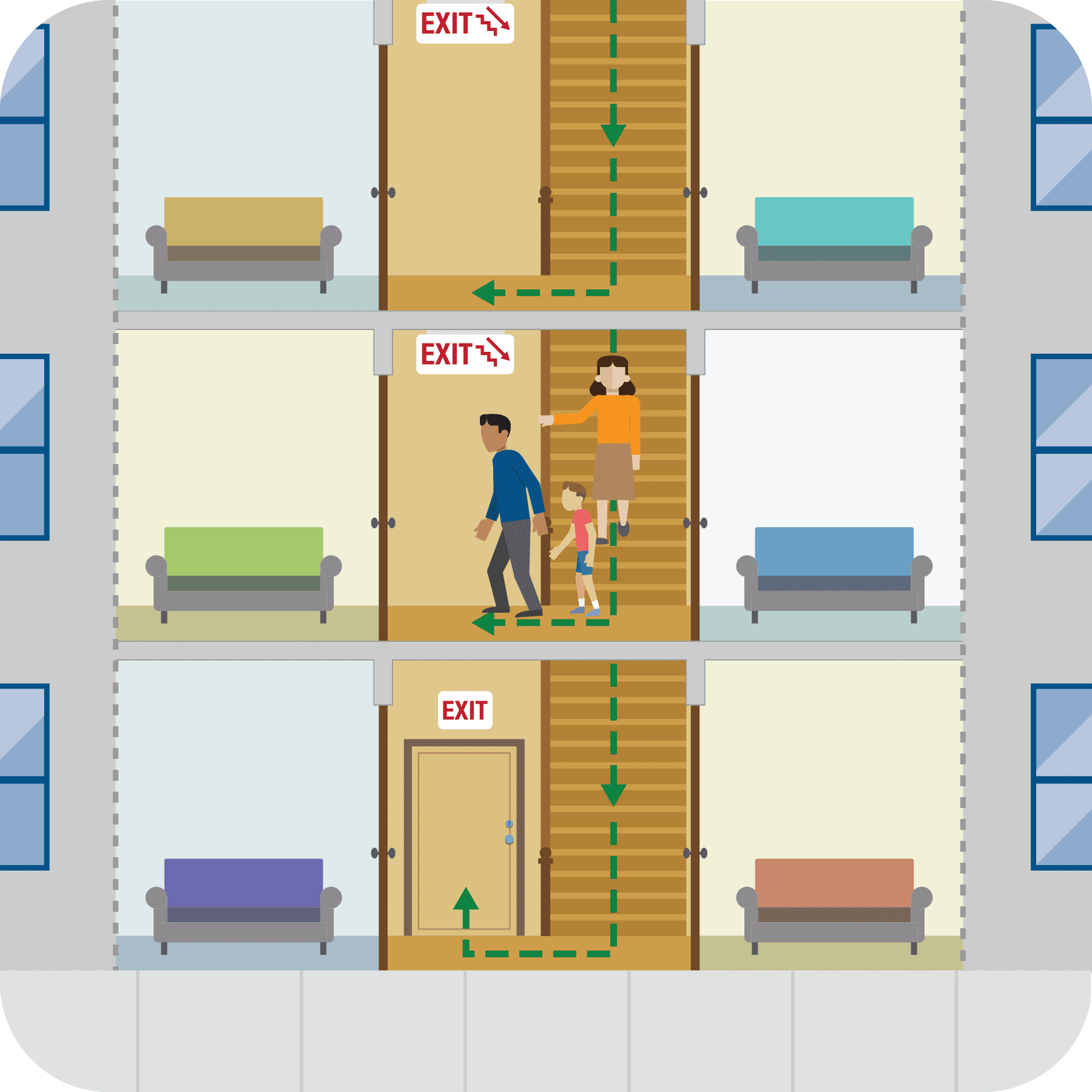 Fire escape plan