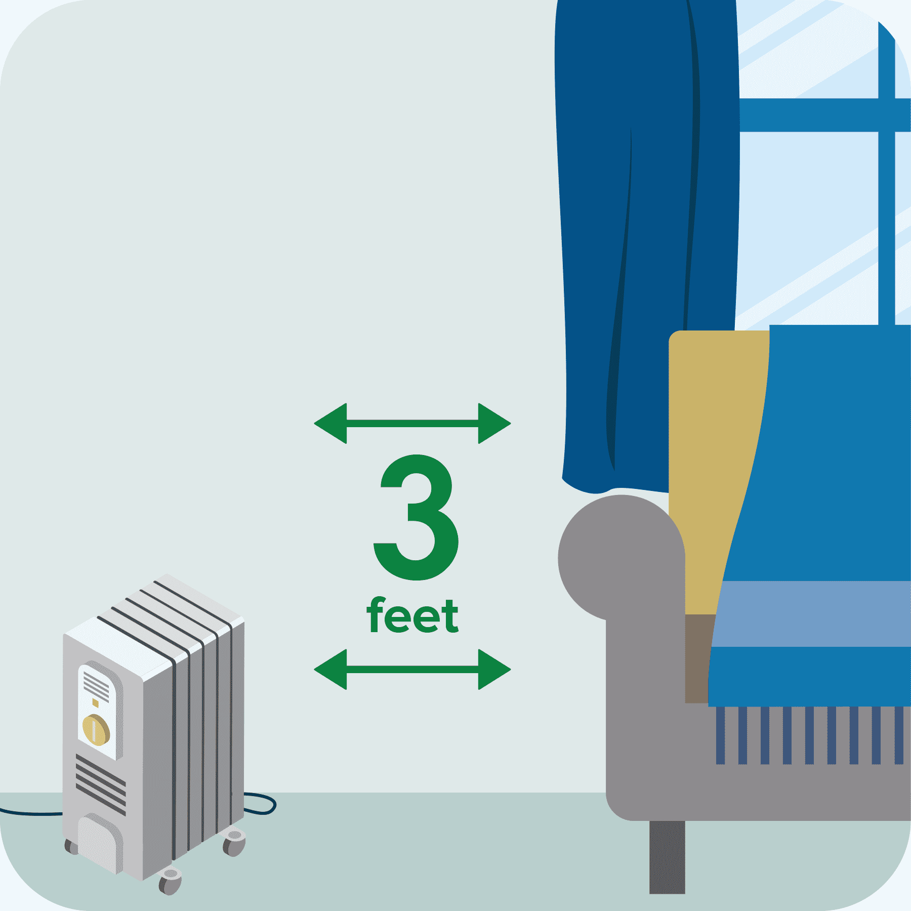 Fire from electric heater