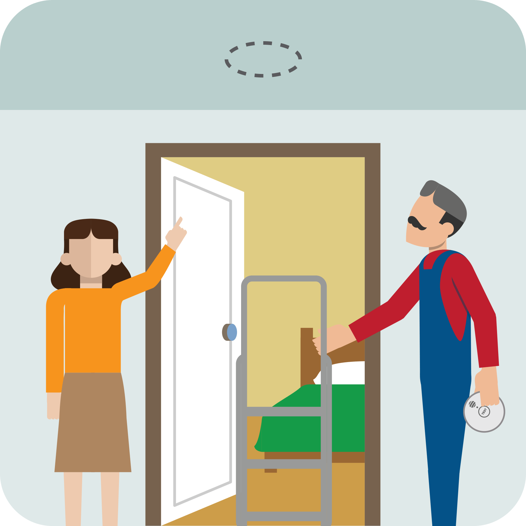 Smoke detector for fire prevention